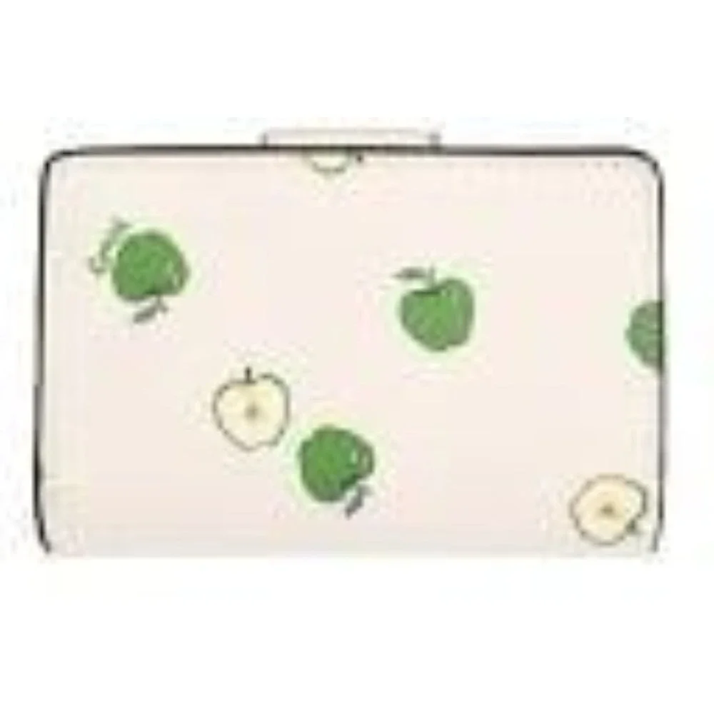 COACH MEDIUM CORNER ZIP WALLET WITH APPLE PRINT NWT